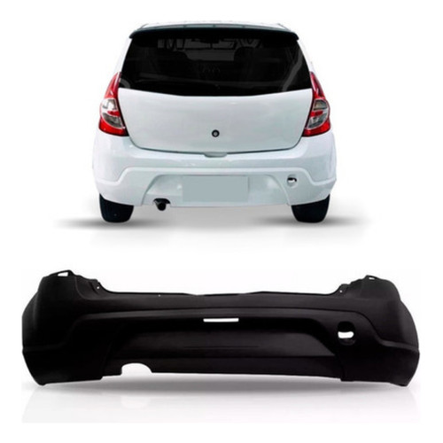Parachoque Sandero 2008 A 2014 Preto