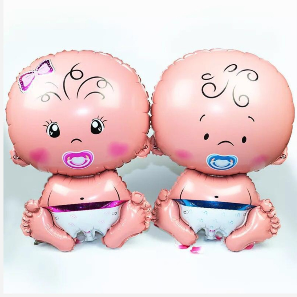 Kit 10 Balões Bebê menino e menina decoração chá de bebê chá revelação em Oferta na Shopee