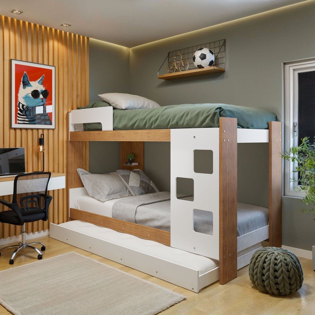 Treliche 100% MDF com Prateleira Vegas Branco/Ypê em Oferta na Shopee