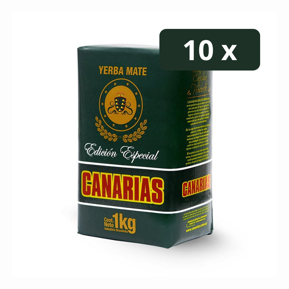 Kit 10 Erva Mate Canárias Edição Especial 1Kg