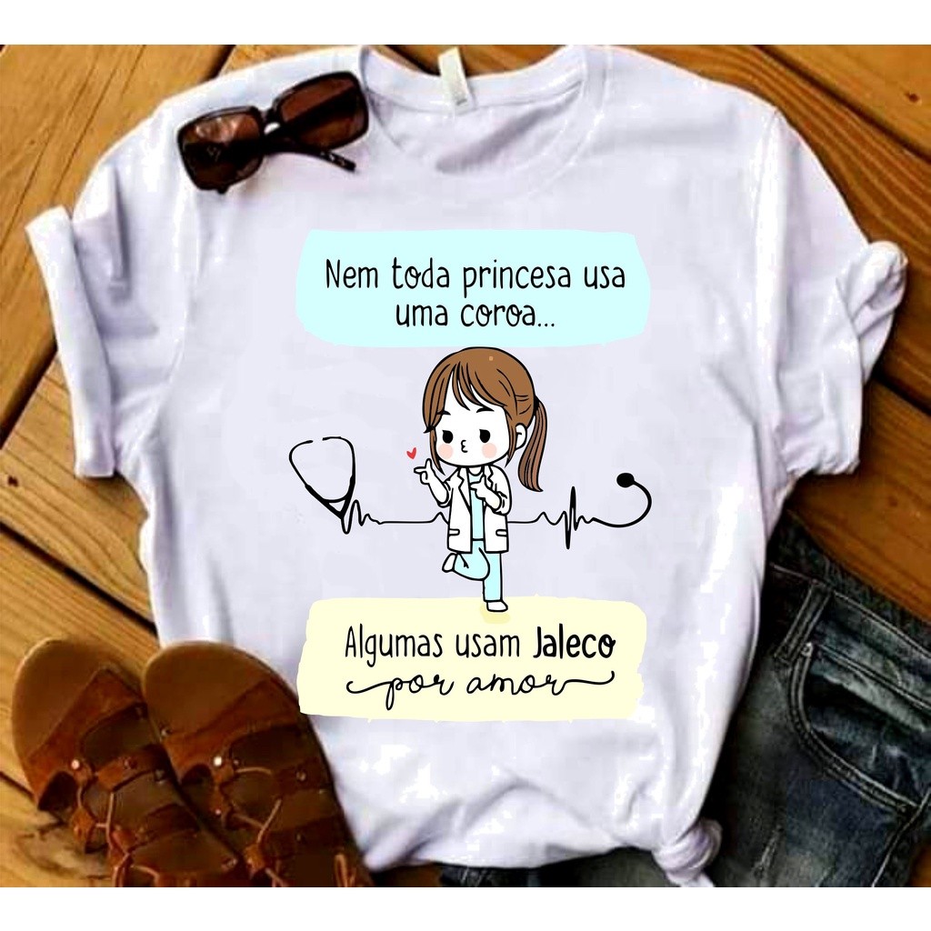 Camisa Tecnico de Enfermagem Enfermeira Enf 29 T-Shirt Camiseta  Blusa Feminina  Unissex DR