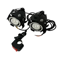 FAROL DE MILHA LED KGA FLO-5 C/ SUPORTE E BOTAO LIGA/DESLIGA (PAR)