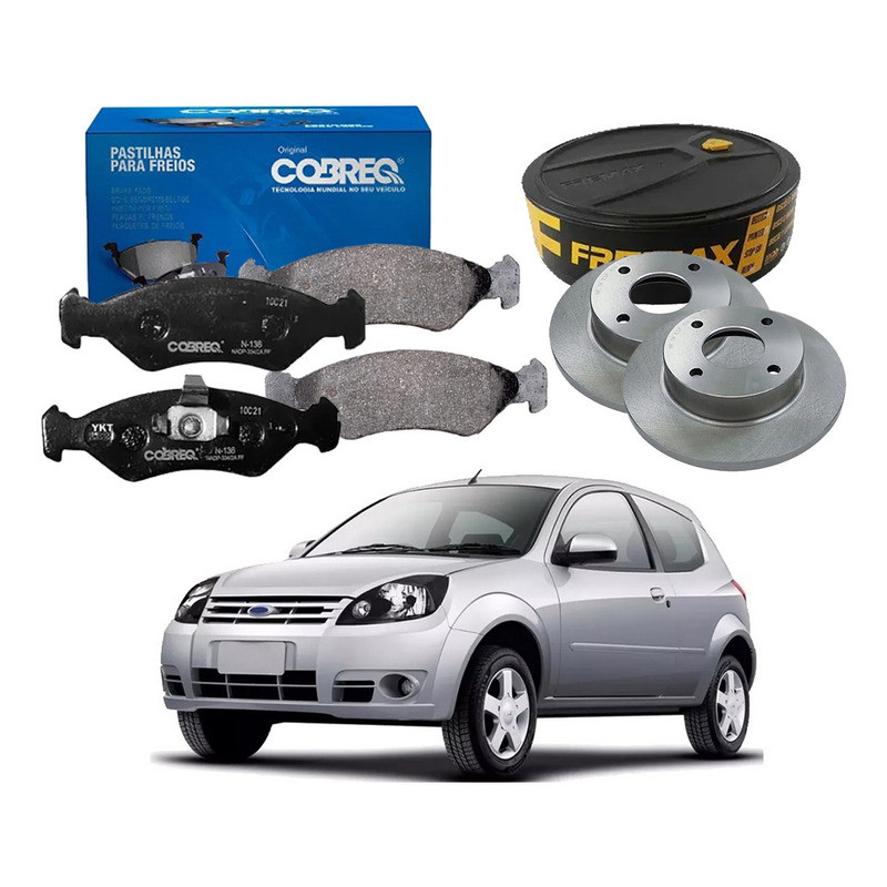 Disco Pastilha Freio Dianteiro Ka 1.0 2007 A 2009 em Oferta na Shopee