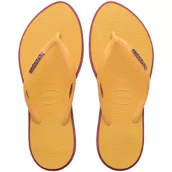 Chinelo Havaianas Slim Point Feminino - Amarelo e Roxo