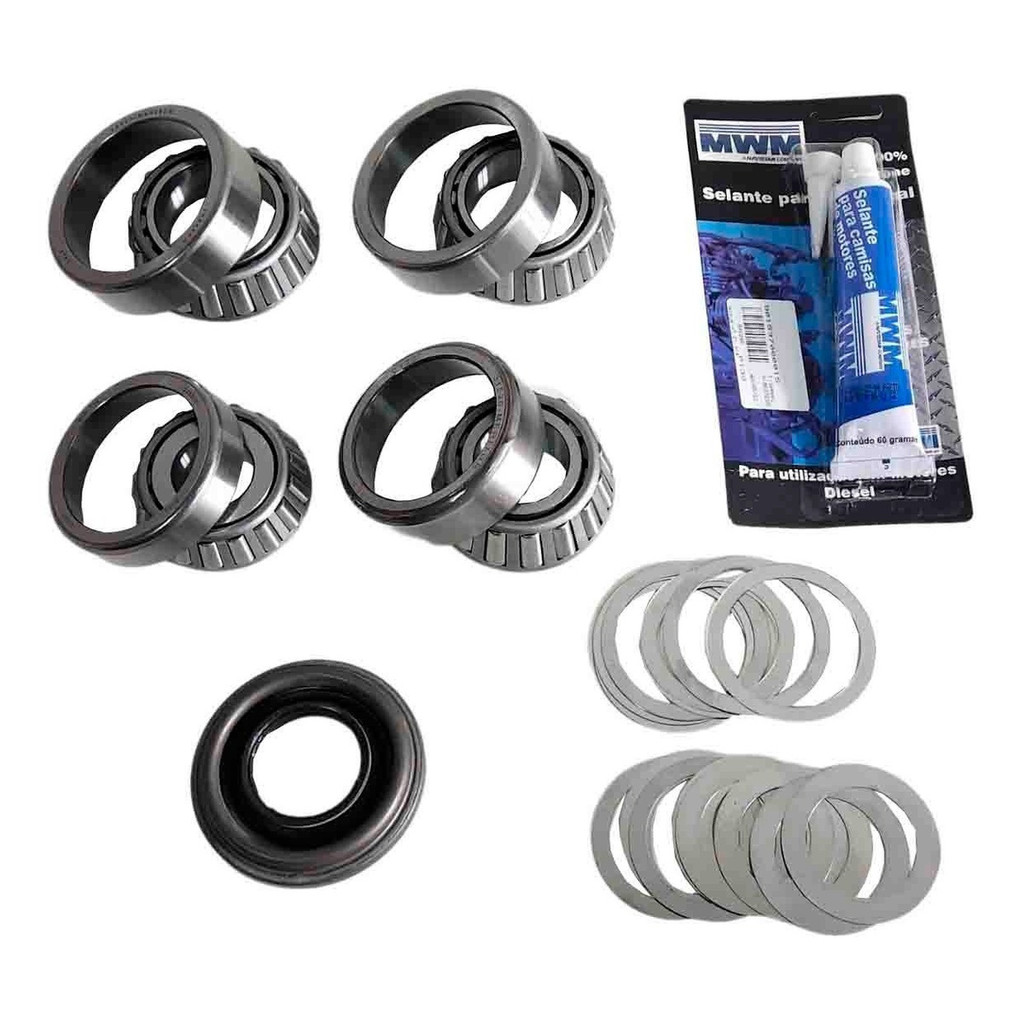 Kit Rolamento Retentor Diferencial Traseiro S10 Blazer Ranger Troller - Eixo DANA 44-3