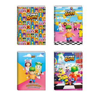 Caderno brochura capa dura 1/4 80 folhas Stumble Guys Jandaia em Oferta na Shopee