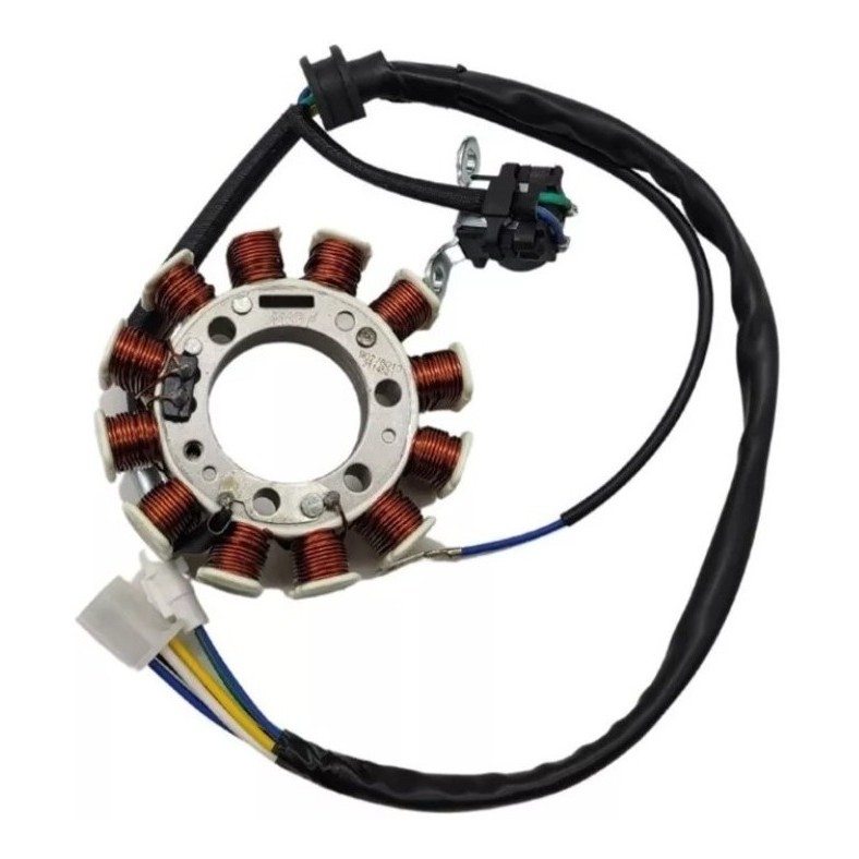 Estator do magneto com bobina de pulso Yamaha Xtz 125 E 2002 2003 2004 2005 partida Cod.9069