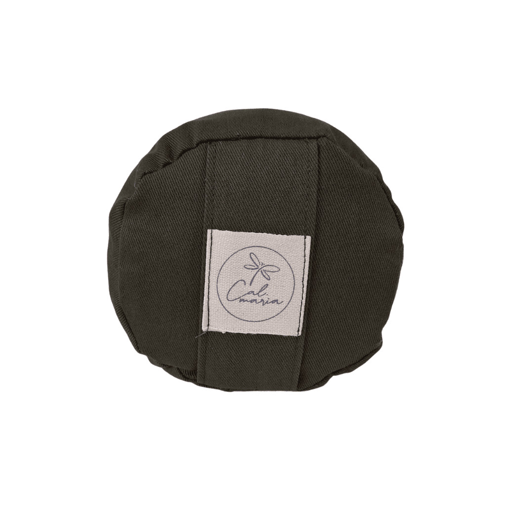 Imagem Mini Bolster Yoga  Almofada Cilíndrico Verde Musgo