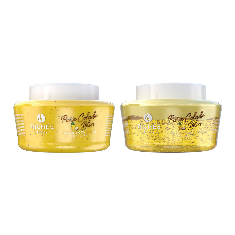 Kit Geleia Hidratante e Esfoliante Piña Colada - Richée Body