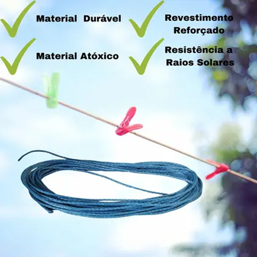 Corda de Varal Nylon N10 10m Polifort 10/36