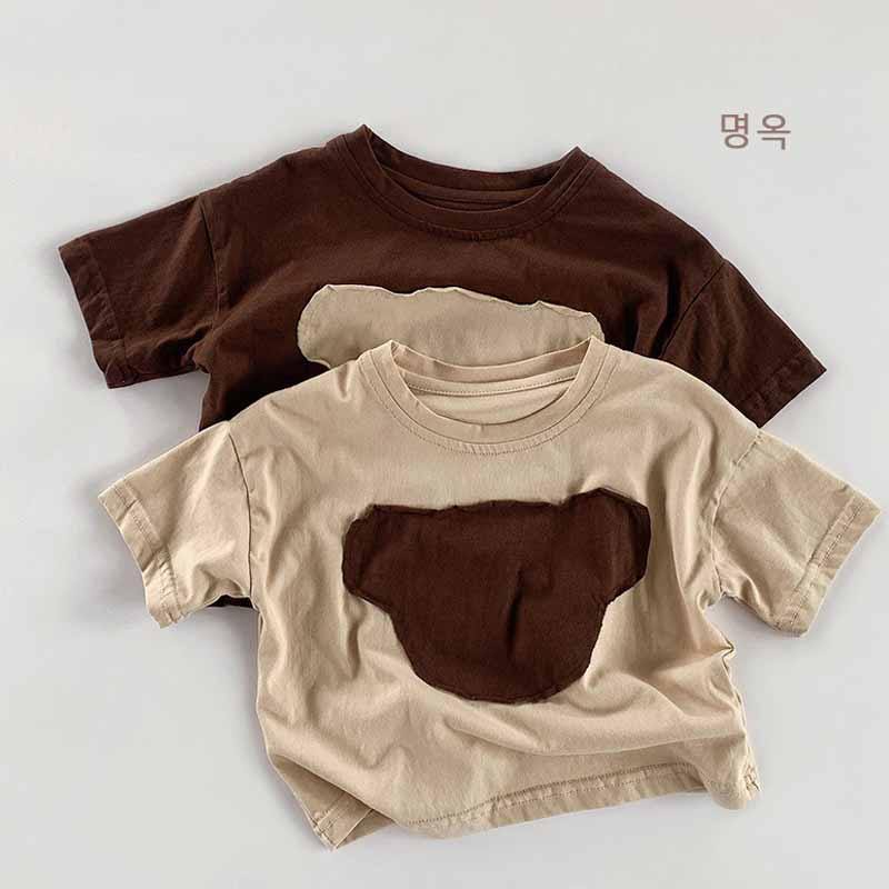 Verão versão coreana bebê menino camiseta fina roupas de manga curta meninos crianças dos desenhos animados camisa de fu