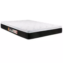 Colchão Casal Espuma D45 Black White AIR Euro Pillow (138x188x23) - Castor
