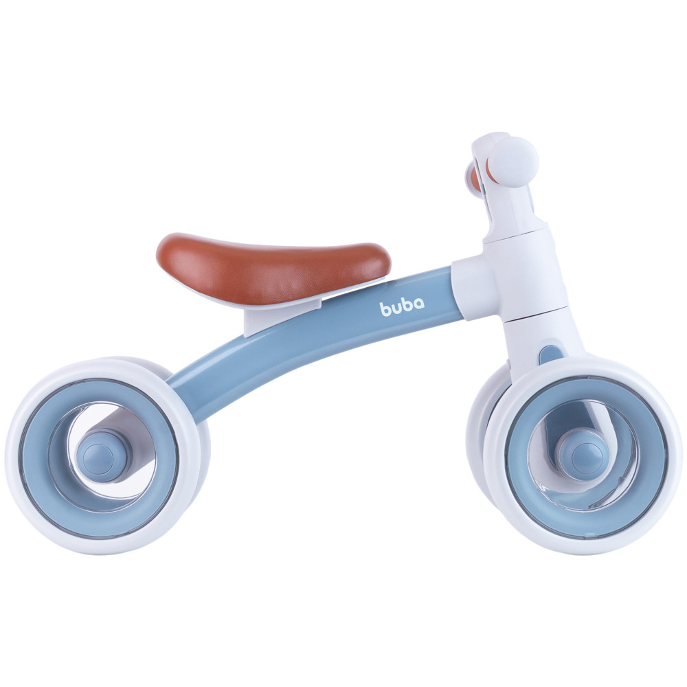 bicicleta de equilíbrio 4 rodas sem pedal buba com luz azul