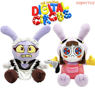 Brinquedo de pelúcia Maid Jax, conjunto de brinquedos Jax e Pomini, bonecos macios de "The Amazing Digital Circus".