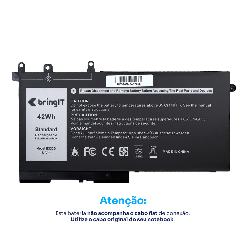 Bateria para Notebook Dell Latitude 3DDDG E5280 E5480 E5490 E5580