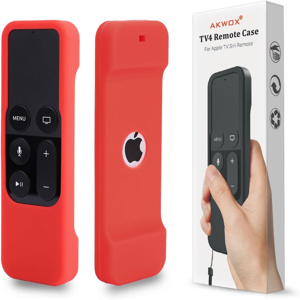 Apple TV Siri Remote Case with Lanyard (Rose Red) - 4th/5th Gen