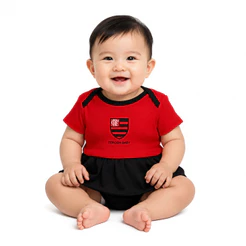Vestido Body Menina Flamengo Torcida Baby