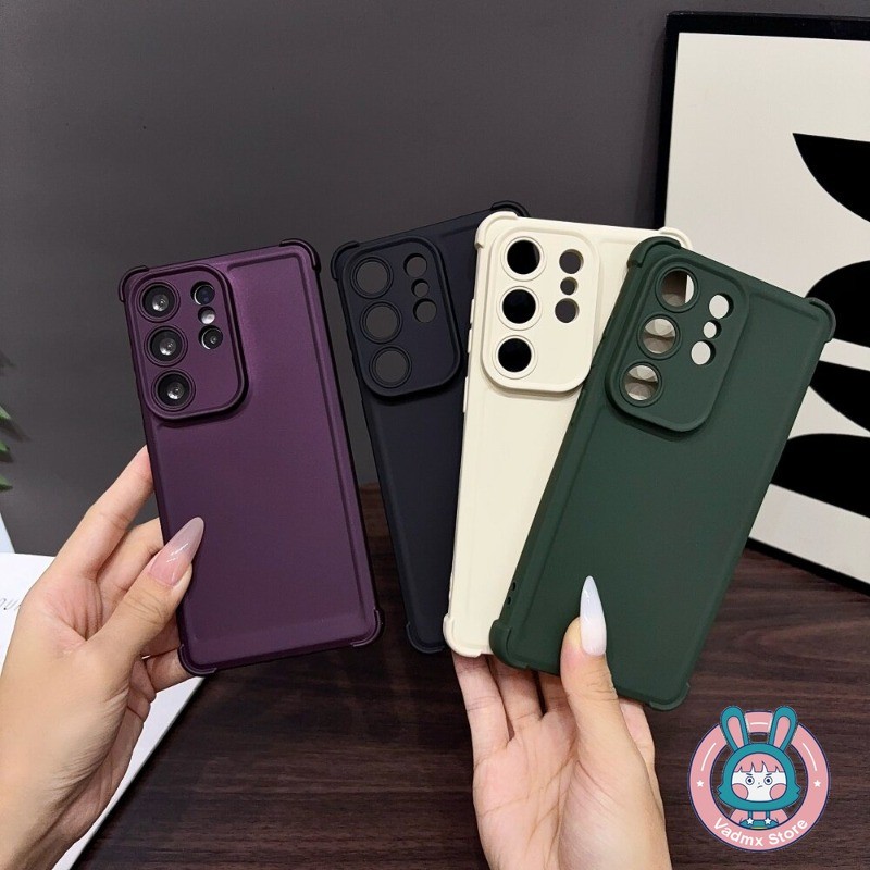 Capa De Telefone Fosca De Cor Sólida Para Samsung Galaxy A17 A16 A07 A06 A15 A14 A13 A12 M12 F12 A05S A04S A03S A02S M02