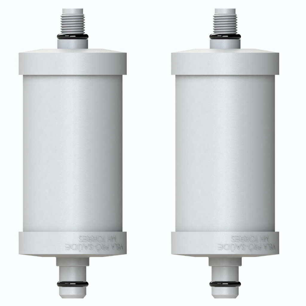Kit com 2 Refis de Vela Filtro Universal para Torneira Rosqueável Retém Cloro refil Pro Saúde