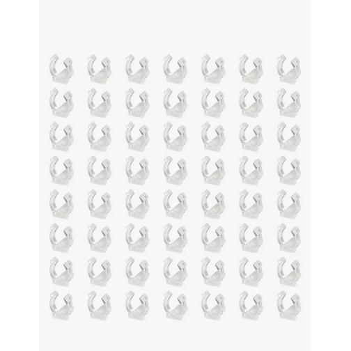 Kit 50 Presilha De Fixação Para Mangueira De Led Redonda