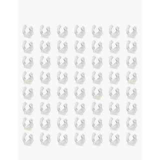 Kit 50 Presilha De Fixação Para Mangueira De Led Redonda