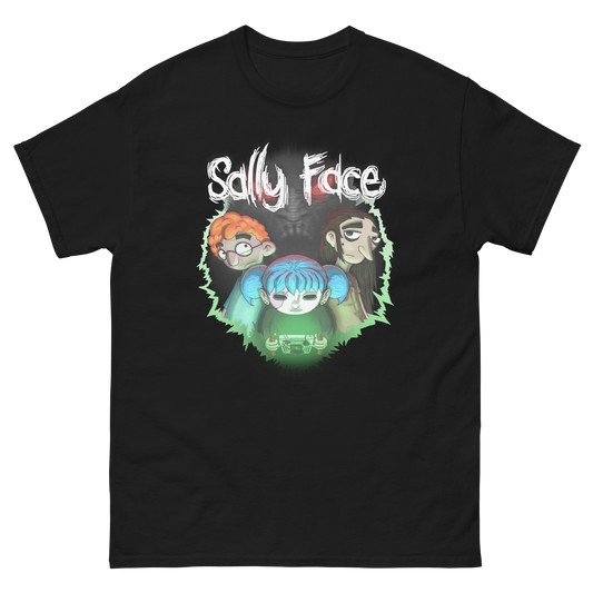 Camiseta Masculina Feminina Oversized Estampa Trio Personagens Sally Face, Camiseta Streetwear Desenho