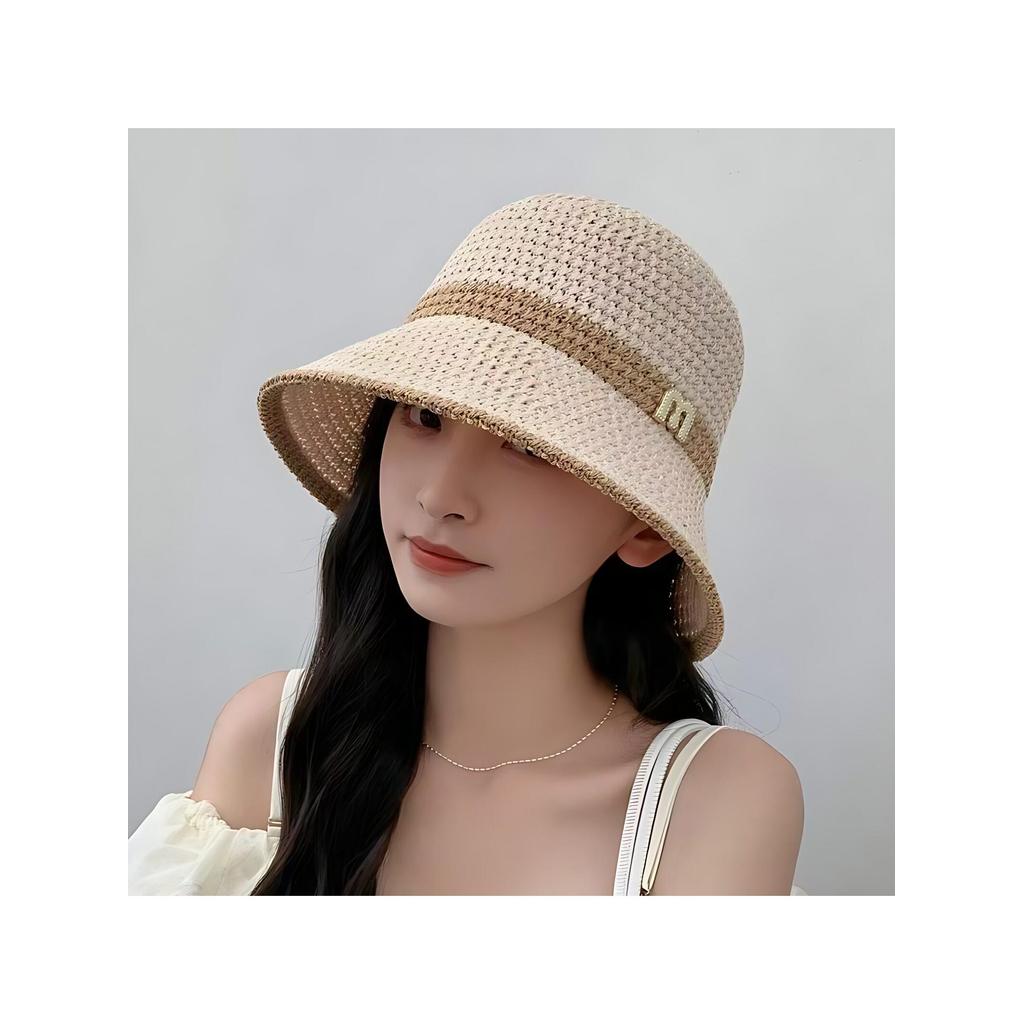 Primavera viagem protetor solar chapéu feminino verão respirável chapéu de sol ao ar livre pára-sol estilo Hepburn balde