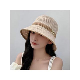 Primavera viagem protetor solar chapéu feminino verão respirável chapéu de sol ao ar livre pára-sol estilo Hepburn balde