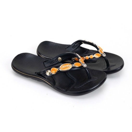 Sandália Chinelo Feminino Alcalay Pedraria em Resina Confortavel Antiderrapante Confortavel Lindo