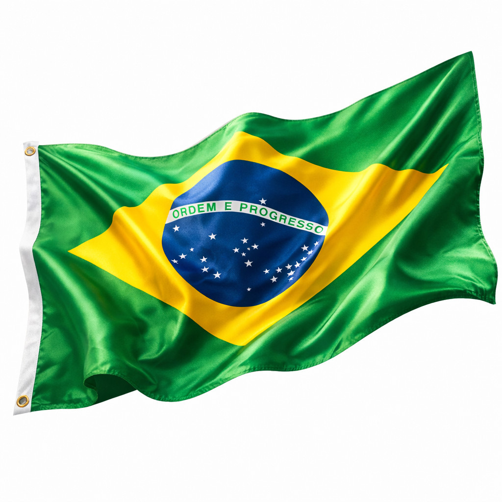 Bandeira do Brasil Grande 150x90 - Cores Vivas Com Ilhos Neymar Copa do Mundo