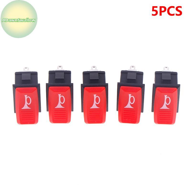ADS 5 Pcs Interruptor De Buzina Botão De Carro E-bike De Motocicleta Universal Momentâneo Push Roer Switch Plástico 2 Pi
