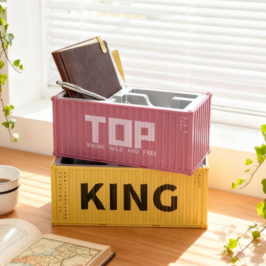 Recipiente De Envio Resistente , Organizador De Mesa , Item Prático De Escritório