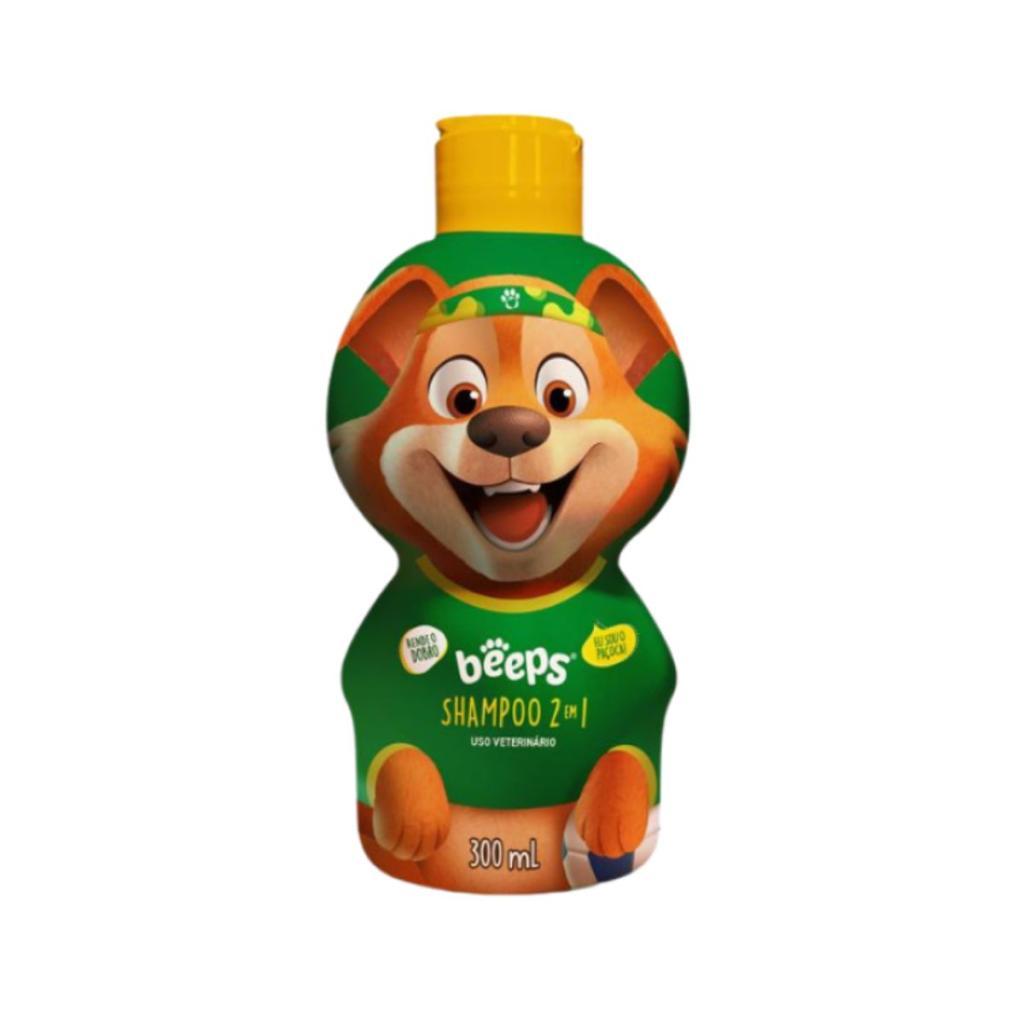 Shampoo/Condicionador Hipoalergênico Cão e Gato Beeps 2 em 1 Futebol 300ML