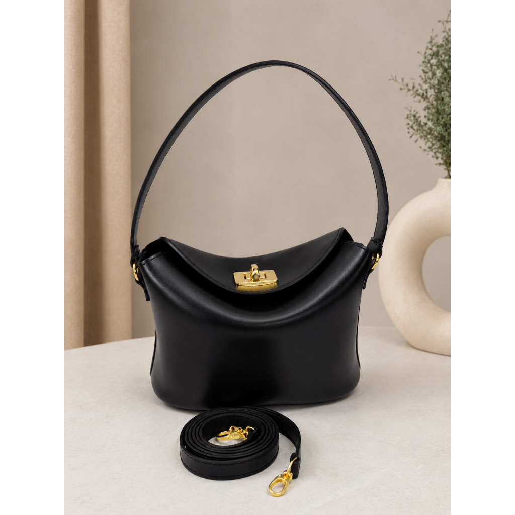 Bolsa Feminina Transversal Pequena Elegante Alça Ajustável de Ombro Couro Sintético