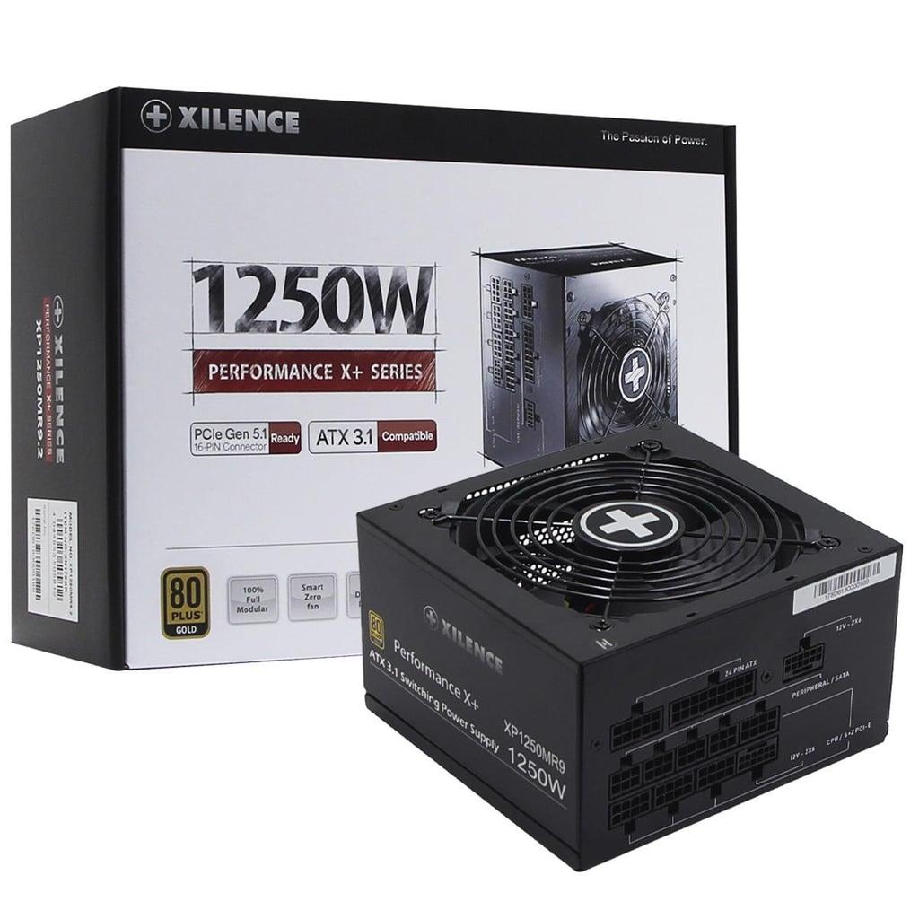 Fonte Xilence XP1250MR9.2 BR, 1250W, 80 Plus Gold, PFC Ativo, Full Modular, PCIe 5.0, Preto