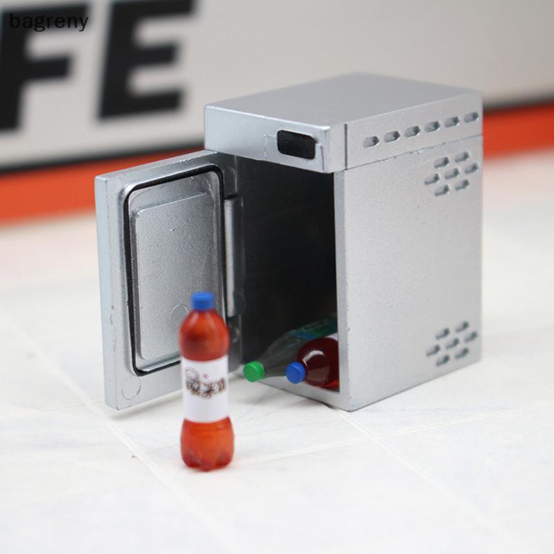 [bagreny] Congelador , Armário De Bebidas , Cozinha Poeta , Cena De Jogo De Comida Em Miniatura , Modelo De Móveis BR