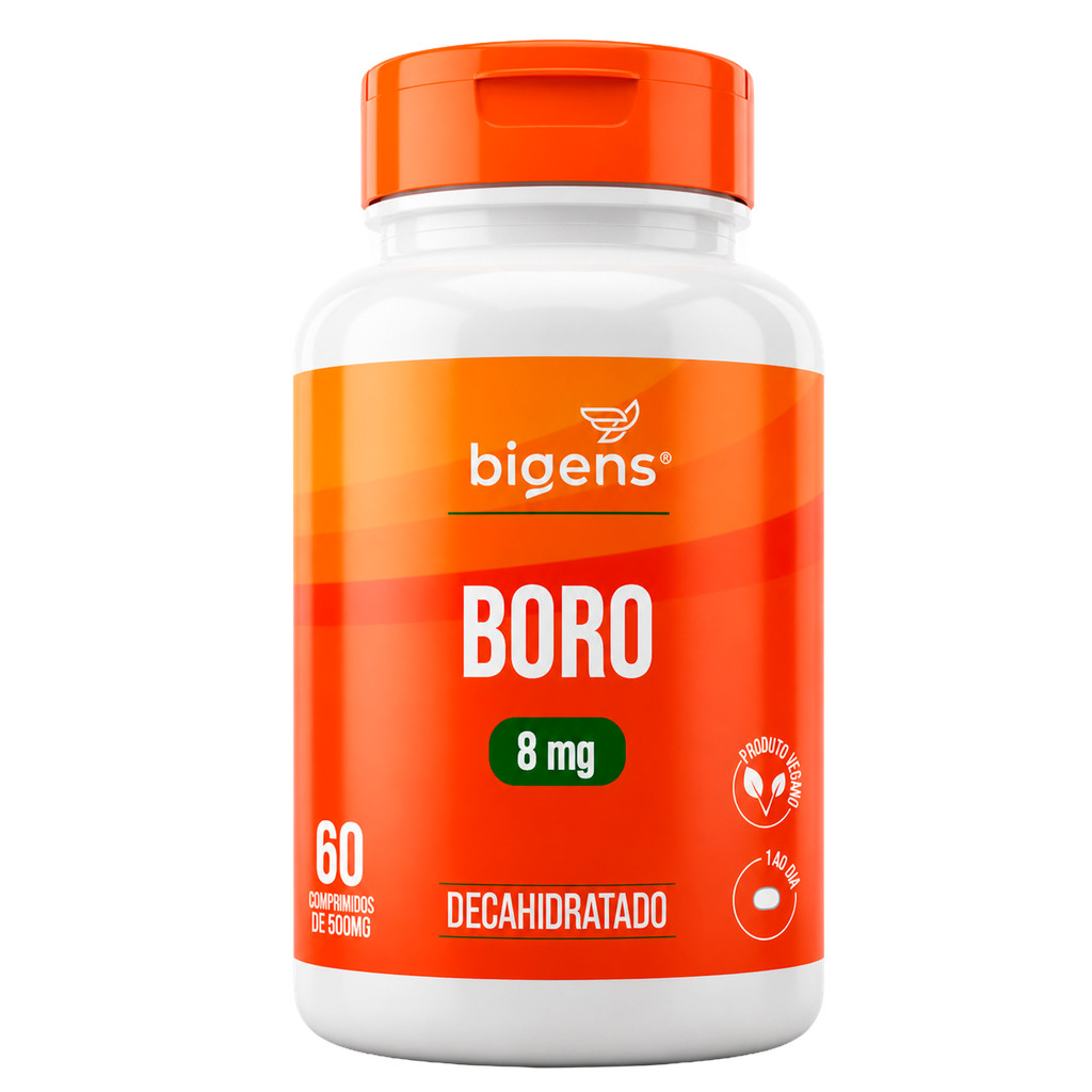 Boro - 8mg De Boro Decahidratado | Vitalidade, 60 Comprimidos | Bigens