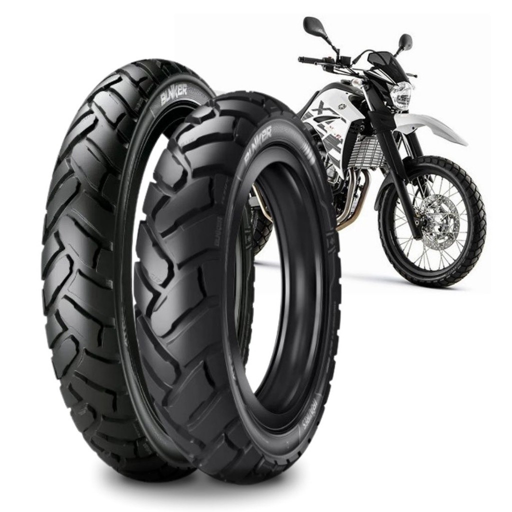 Par Pneu Ira Bunker 90/90-21 + 120/90-17 Xt600 Falcon Nx400