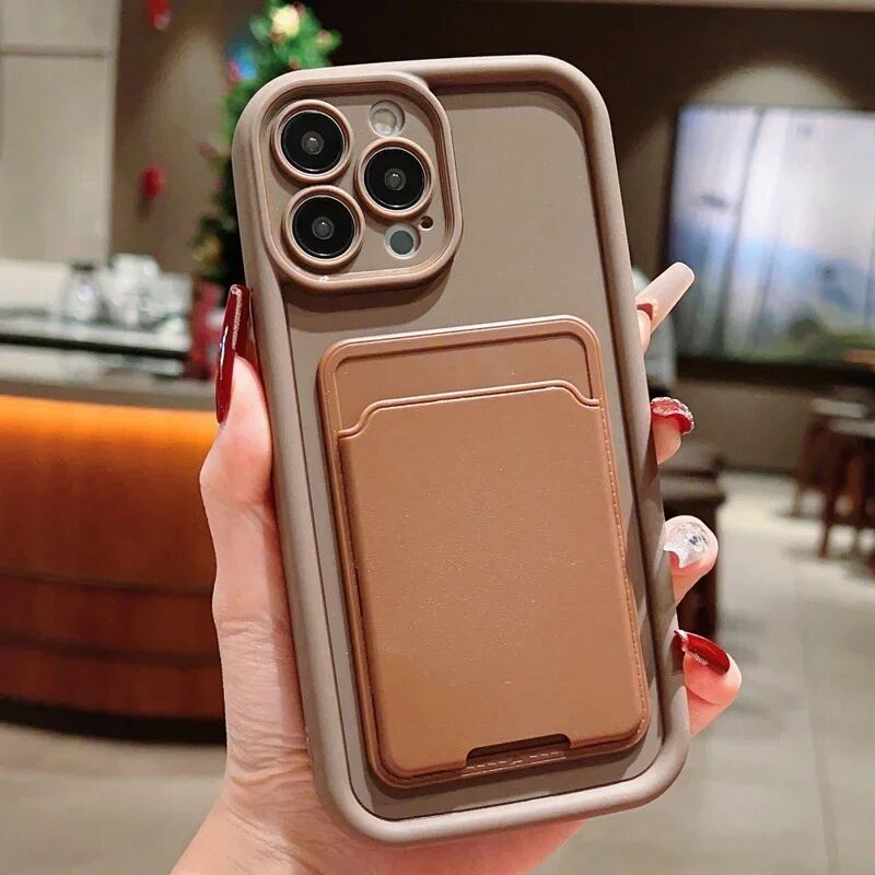 Bolsa Com Slot Para Cartão Carteira TPU Capa Samsung Galaxy A27 A57 A37 A17 A18 A07 A06 A56 A36 A26 A16 A06A15 A56 A35 A