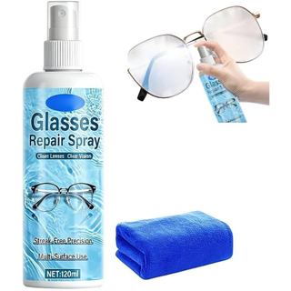 Spray Removedor de Riscos para Lentes de Óculos, Líquido de Limpeza para Pequenos Danos em Lentes, Spray Multiuso para Ó