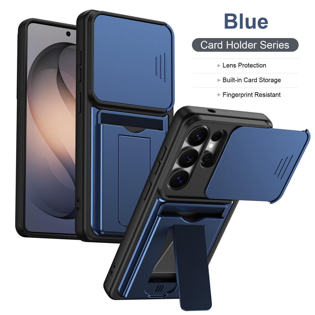 Suporte De Cartão Slot Carteira Caso Para Samsung Galaxy A17 A26 A36 A56 A37 A57 A27 S26 Plus Ultra Resistente À Prova D