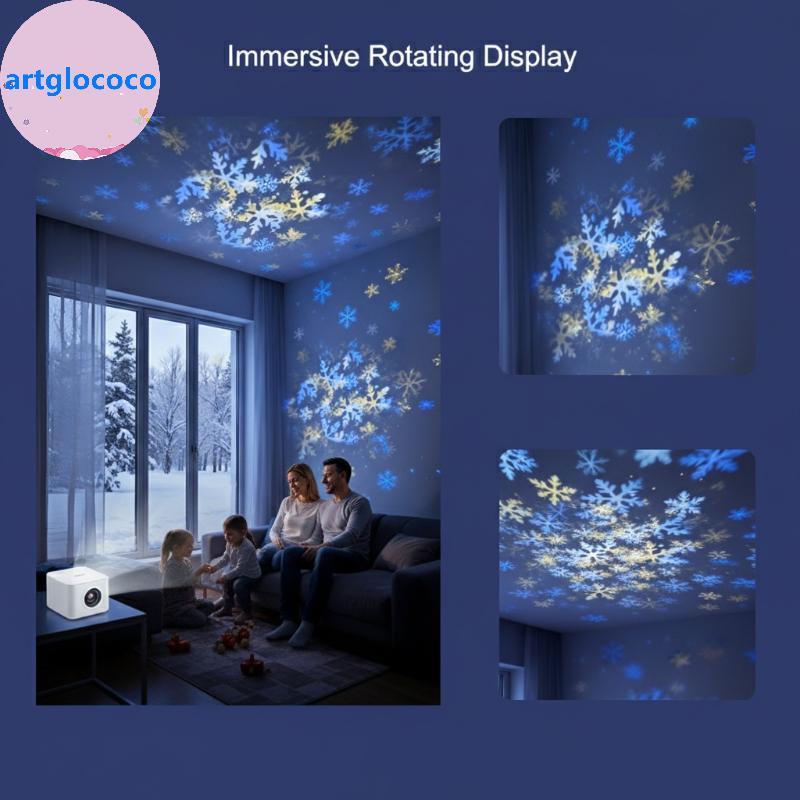 Imagem Lâmpada De Projetor Artglococo Dynamic LED Ocean Com Conectividade USB Para Experiência De Luz Noturna Relaxante BR