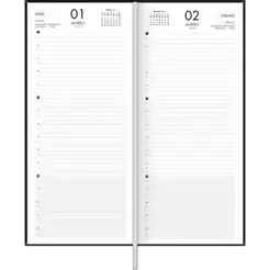 Agenda executiva costurada diária Comercial 275x123mm 2027 Tilibra
