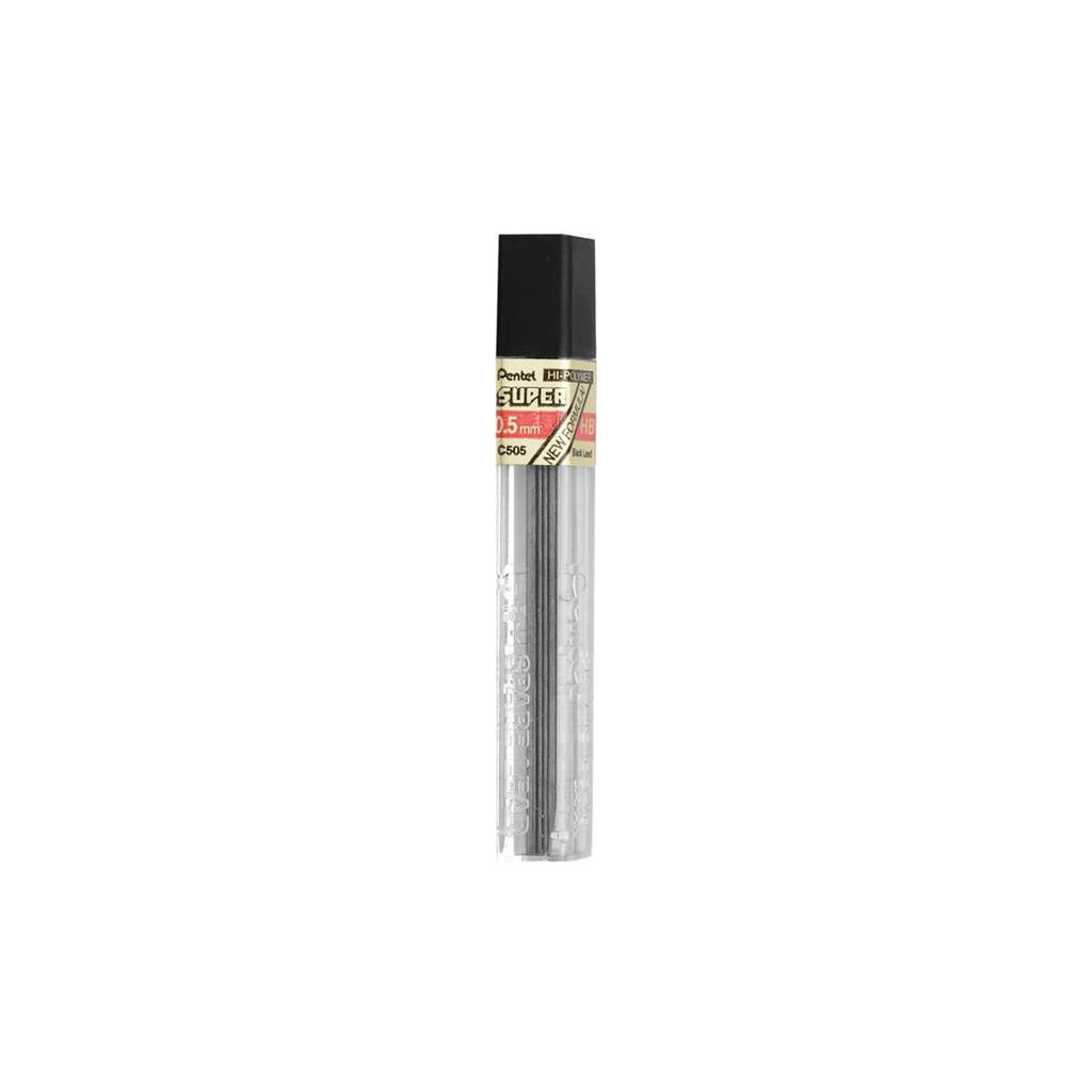 Grafite 0.5mm HB tubo com 12 unidades Pentel