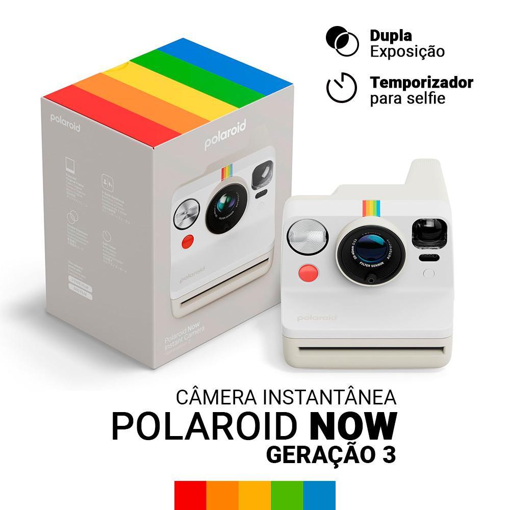 Câmera Polaroid Now Geração 3 Branca com Autofoco
