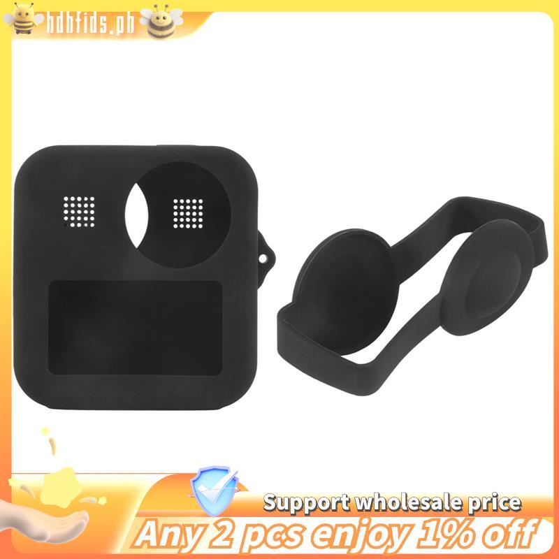 Capa Protetora De Silicone Para Câmera Esportiva MAX 360 , Peças De Lente De Cúpula Profissional (Preta)