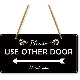Por favor, utilize outra placa de porta, placa dupla face de 10x5 polegadas, placa suspensa para janela, porta, escritór