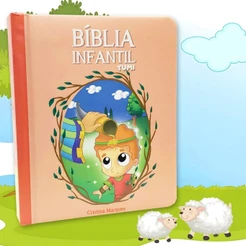 Livro Infantil - Bíblia Infantil Coleção Pequeninos Historias da Bíblia Capa Dura Premium