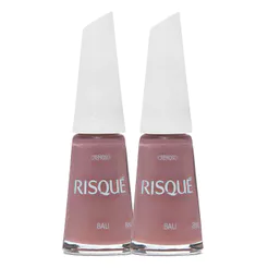 Kit 2 Esmalte Risqué Nude Cremoso Bali 8ml