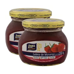 Kit 2 Geleia de Morango Linea Sucralose Zero Açúcar com 230g